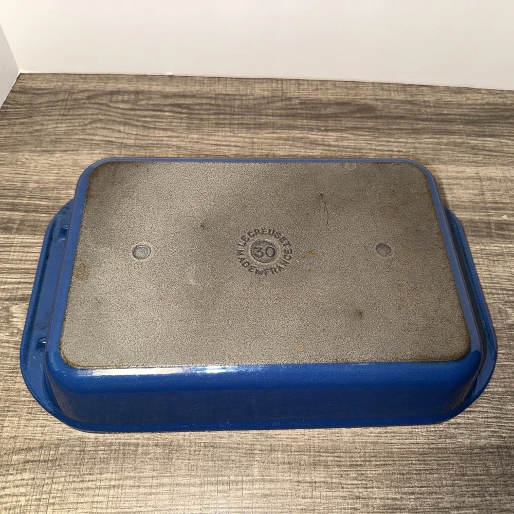 Le Creuset Enameled Cast-Iron Rectangular Baking Dish Cobalt Blue 13.25